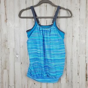Free Country Swimsuit Top Slate Blue Size Medium